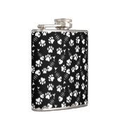 魚の骨猫のプリントパターン フラスク (右)