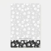 魚の骨猫のプリントパターン ポストイット (正面)