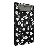 魚の骨猫のプリントパターン ミニクリップボード (アングル)