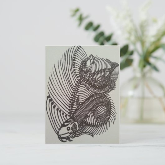 魚の骨 ポストカード (スタンド正面)