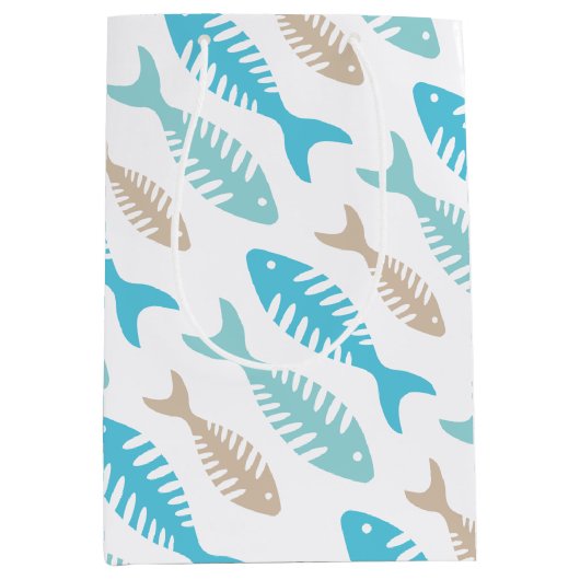 魚の骨 ミディアムペーパーバッグ (正面)