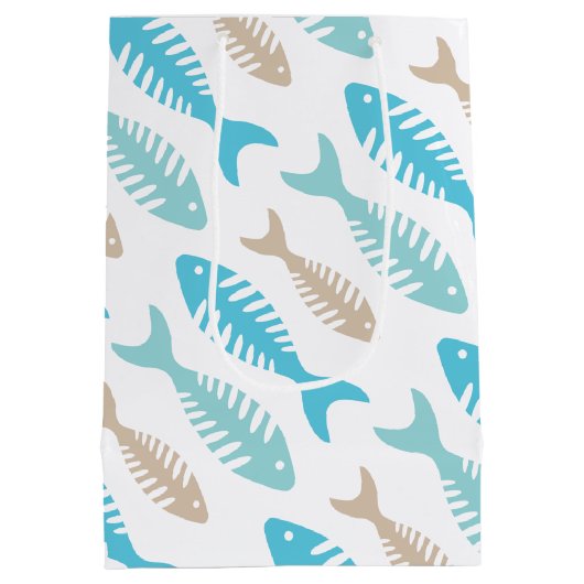 魚の骨 ミディアムペーパーバッグ (裏面)