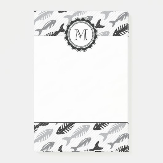 魚の骨-メニューのシーフード ポストイット (正面)