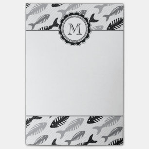 魚の骨-メニューのシーフード ポストイット