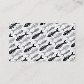 魚の骨-メニューのシーフード 名刺 (裏面)