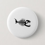 魚の骨 缶バッジ (正面)