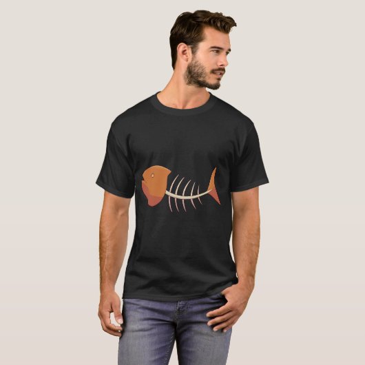 魚の骨 Tシャツ (正面フル)