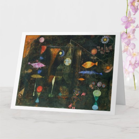 魚の魔法、ポール・クレー1925 カード (蘭)