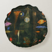 魚の魔法 – ポール・クレー ラウンドクッション (裏面)
