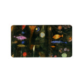 魚の魔法, 1925年by Paul Klee ラベル (正面)