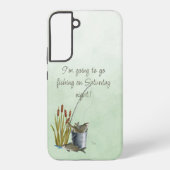 魚の魚釣り桶に行く SAMSUNG GALAXYケース (裏面)