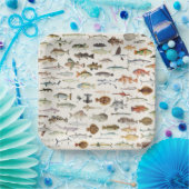 魚の魚釣り誕生日パーティー ペーパープレート (パーティー)