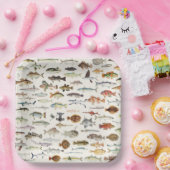 魚の魚釣り誕生日パーティー ペーパープレート (パーティー)
