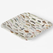 魚の魚釣り誕生日パーティー ペーパープレート (傾斜あり)