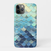 魚の鱗模様 青空背景 金色 Case-Mate iPhoneケース (裏)