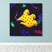 魚の黒い光 キャンバスプリント (インサイチュ (ウッドフロア))