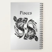 魚の〔占星術の〕十二宮図記号と記号 プランナー手帳 (裏面)