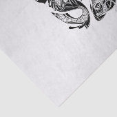 魚の〔占星術の〕十二宮図記号と記号 薄葉紙 (詳細)