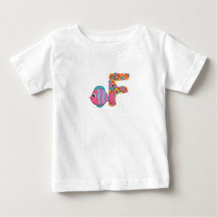 魚のF ベビーTシャツ
