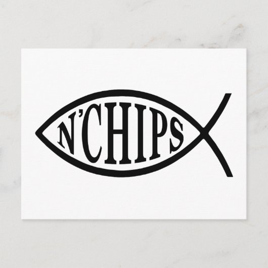 魚のNチップス ポストカード (正面)