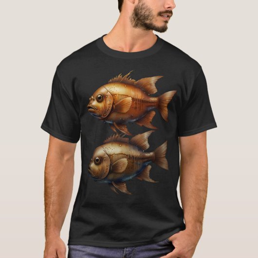 魚のtシャツ tシャツ (正面)