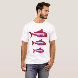 魚のTシャ男性へツ Tシャツ