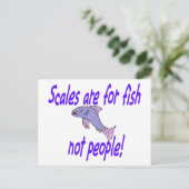 魚はかりで測を求める ポストカード (スタンド正面)