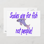 魚はかりで測を求める ポストカード (正面/裏面)