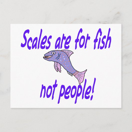 魚はかりで測を求める ポストカード (正面)