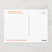 魚はがき付きオスプレイ ポストカード (裏面)