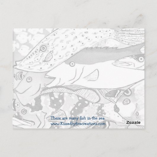 魚はがき ポストカード (裏面)