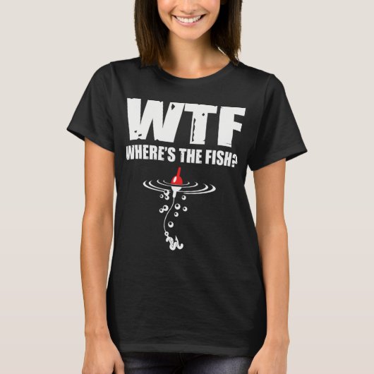 魚はどこだ? Tシャツ (正面)