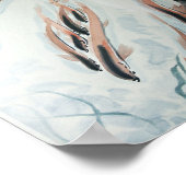 魚は友人のオリエンタル絵画の ポスター (角)