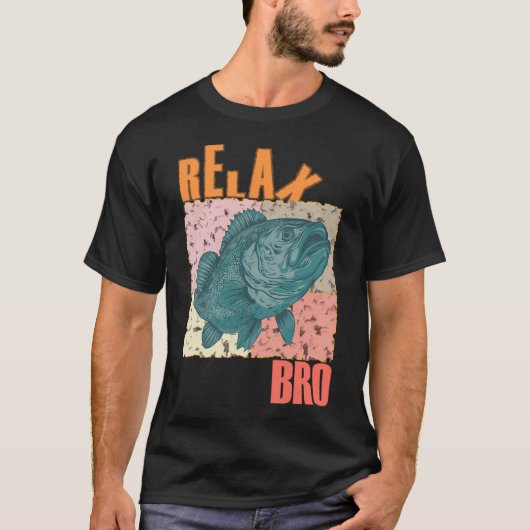 魚は友達 Tシャツ (正面)