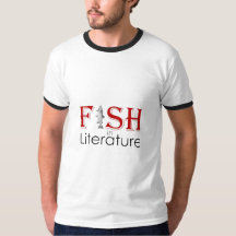 魚は文学 Funny Fishing Quote Tシャツ