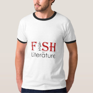 魚は文学 Funny Fishing Quote Tシャツ