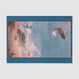 魚は水ティッシュペーパーで跳んでいる 薄葉紙