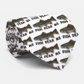 魚は私をおもしろいな魚釣りのスポーツ恐れています ネクタイ (ロール)