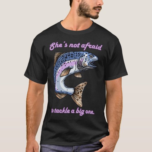 魚は私を怖がる Tシャツ (正面)