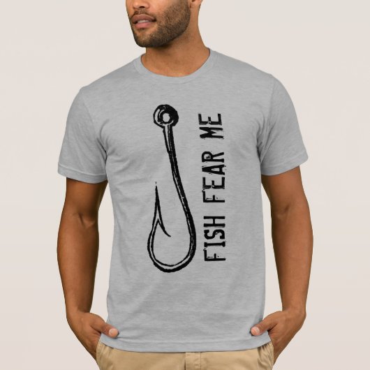 魚は私を恐れています Tシャツ (正面)