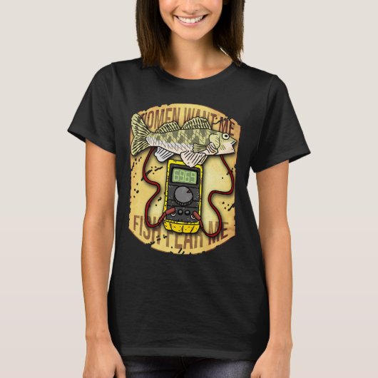 魚は私を恐れている。エンジニアリングだ。 Tシャツ (正面)