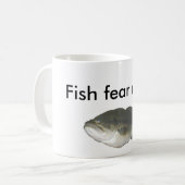 魚は私を…恐れています コーヒーマグカップ (正面左)