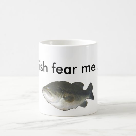 魚は私を…恐れています コーヒーマグカップ (中央)