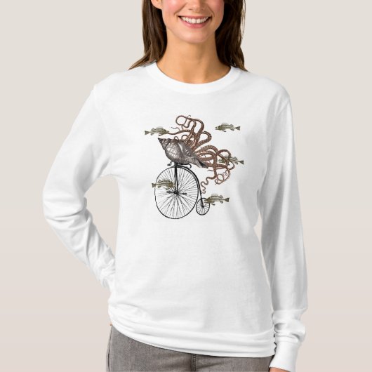 魚は自転車を必要とします Tシャツ (正面)