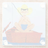 魚は行きます ガラスコースター (裏面)