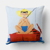 魚は行きます クッション (裏面)