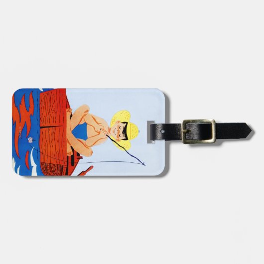 魚は行きます ラゲッジタグ (正面横)