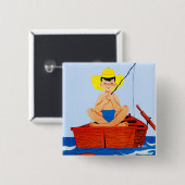 魚は行きます 缶バッジ (正面&裏面)