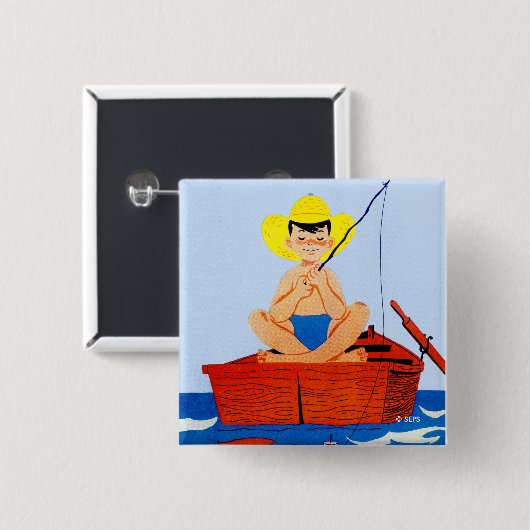 魚は行きます 缶バッジ (正面&裏面)