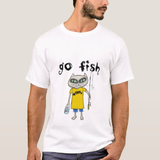 魚は行きます Tシャツ